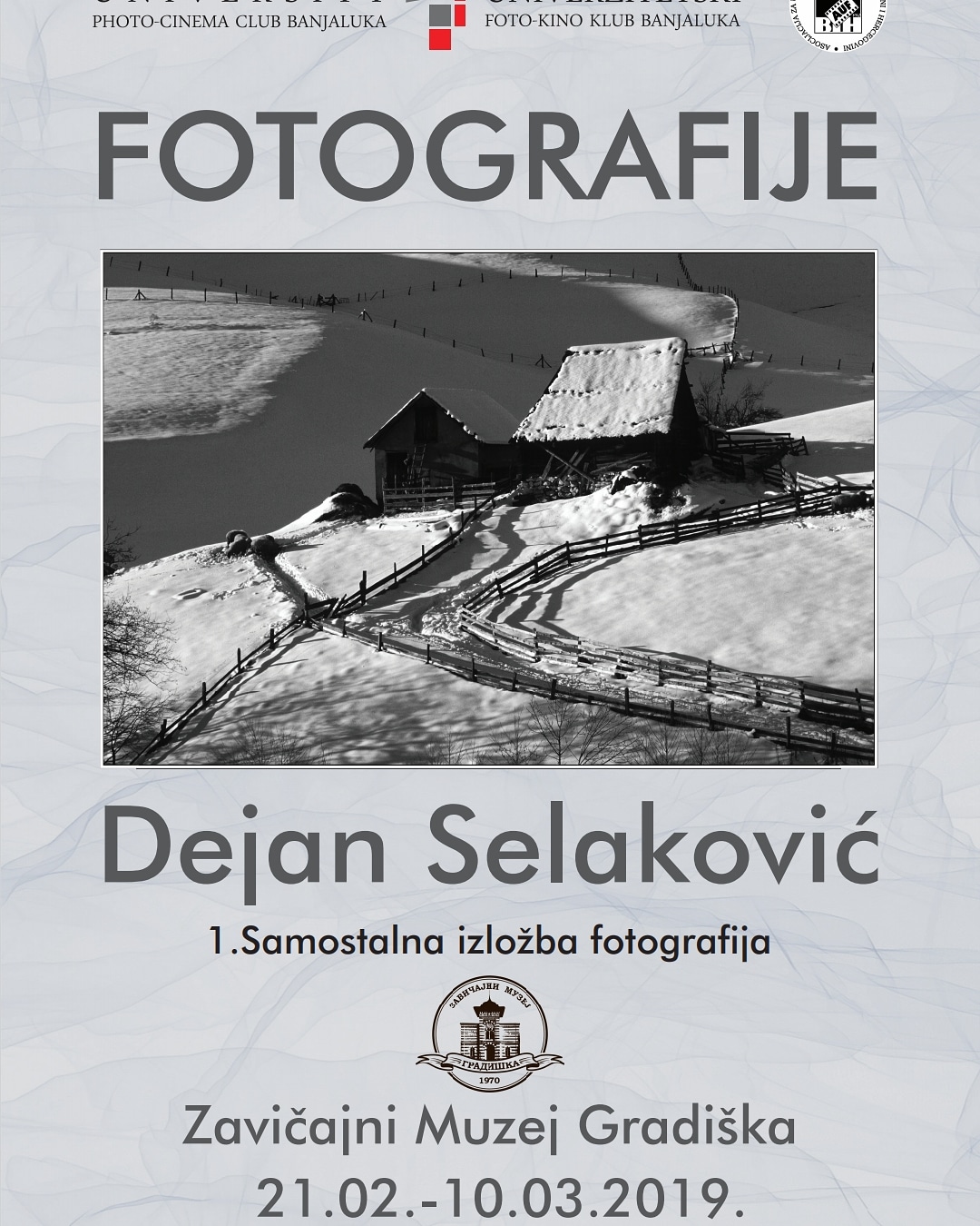 Изложба фотографија, аутора Дејана Селаковића, члана Универзитетског фото-кино клуба Бања Лука